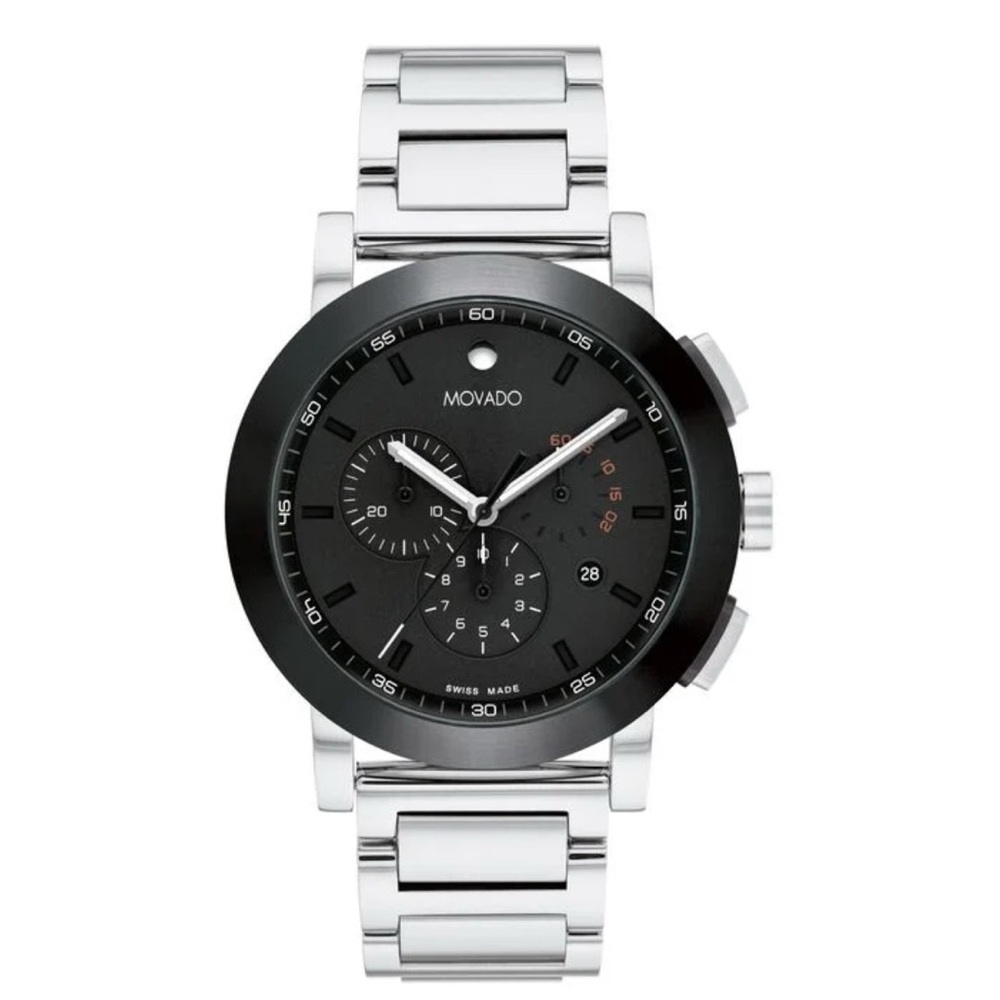 Movado Mens Black Dial Swiss Quartz Chronograph
Watch